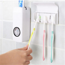 Handige tandenborstelset met houder en dispenser