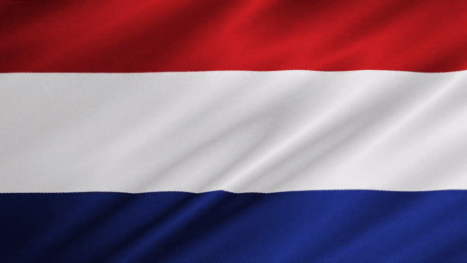 Voorbeeld van de Nederlandse vlag aanbieding